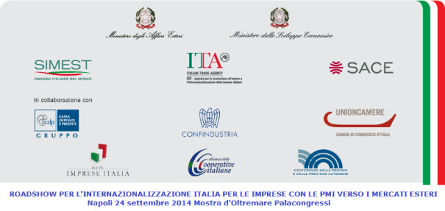 Roadshow per l’Internazionalizzazione Italia per le Imprese con le Pmi verso i Mercati Esteri