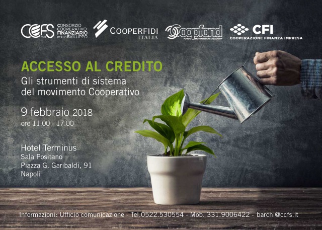 Convegno. Accesso al credito: gli strumenti del sistema cooperativo