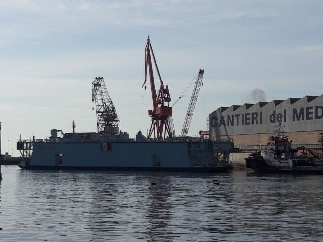 Coop. Cantieri Navali Megaride. Varato il Bacino Galleggiante G060 della Marina Militare