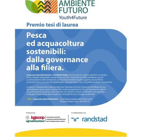 Legacoop Agroalimentare e Pesca. Premio tesi di laurea Pesca e Acquacoltura sostenibili: dalla governance alla filiera