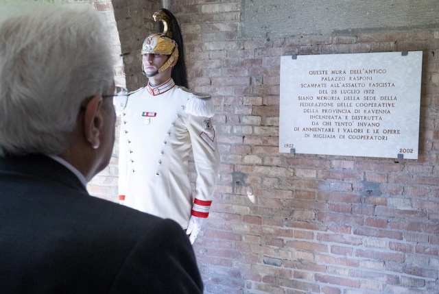 Legacoop. Mattarella a Ravenna per le celebrazioni dei 100 anni dal vile assalto fascista alla sede della Federazione delle Cooperative
